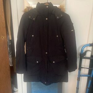 Andrew Mark super warm black full length coat for winter size extra small